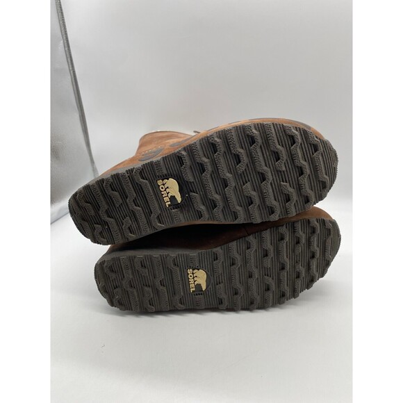 Sorel Shila Women's Size 7 Brown Suede Leather Fur Waterproof Boots, NL1536-256 - Picture 10 of 13